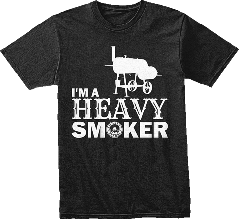 Smoking Beards T-Shirt #2 - I'm a Heavy Smoker